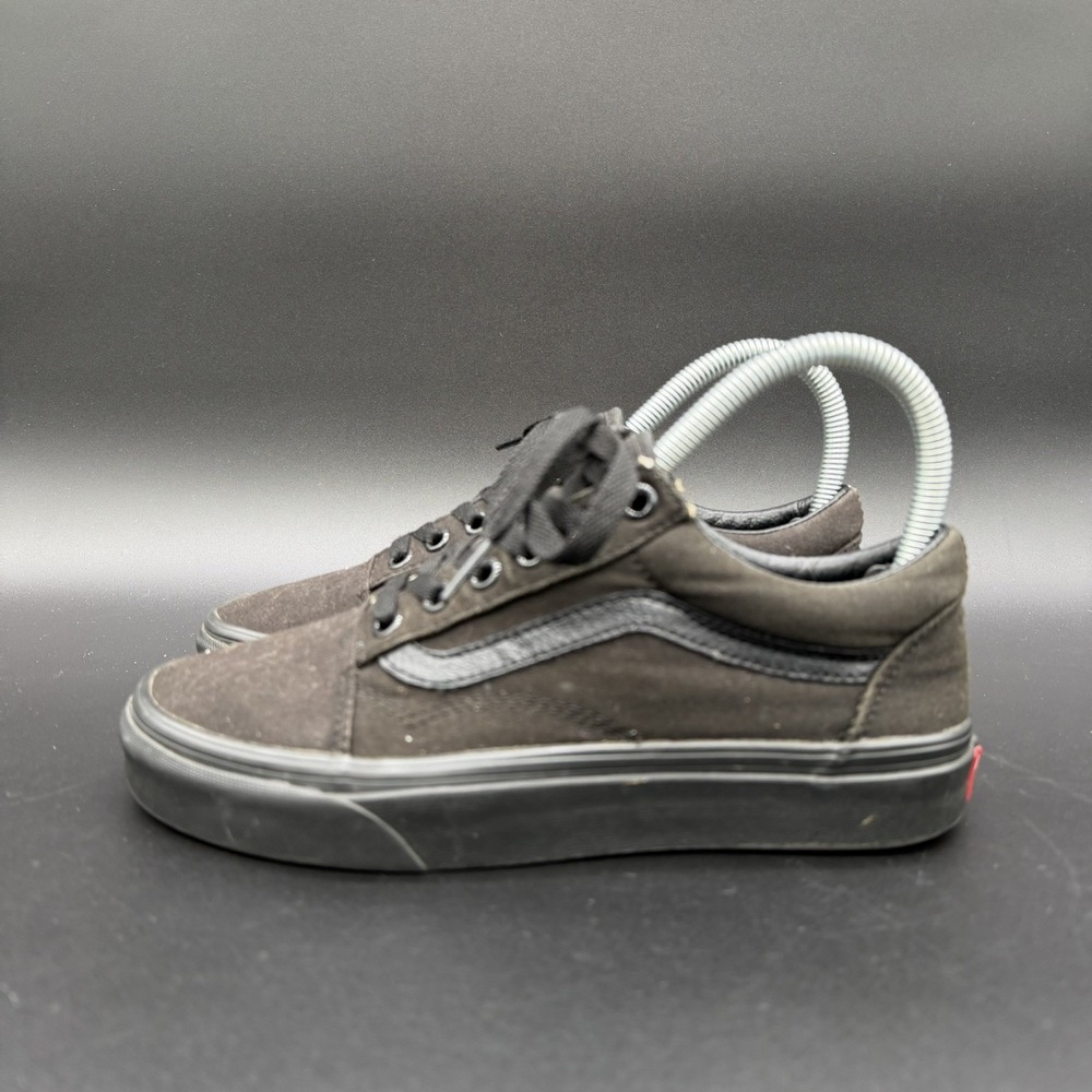 Vans Old Skool Triple Black Athletic Skate Shoes Sneakers Men's 4.5 Women's 6